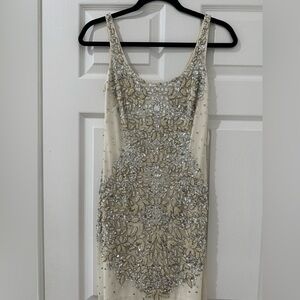 White sequin dress cocktail